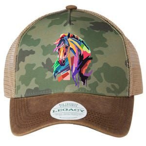 Awesome Horse Horseback Riding Equestrian Lovers Legacy Tie Dye Trucker Hat