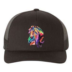 Awesome Horse Horseback Riding Equestrian Lovers Yupoong Adult 5-Panel Trucker Hat