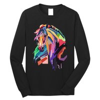 Awesome Horse Horseback Riding Equestrian Lovers Long Sleeve Shirt