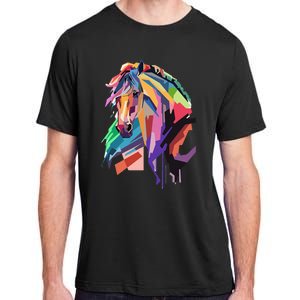 Awesome Horse Horseback Riding Equestrian Lovers Adult ChromaSoft Performance T-Shirt