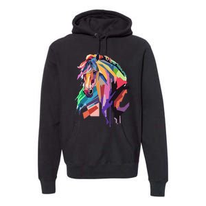 Awesome Horse Horseback Riding Equestrian Lovers Premium Hoodie