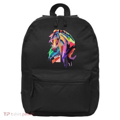 Awesome Horse Horseback Riding Equestrian Lovers 16 in Basic Backpack