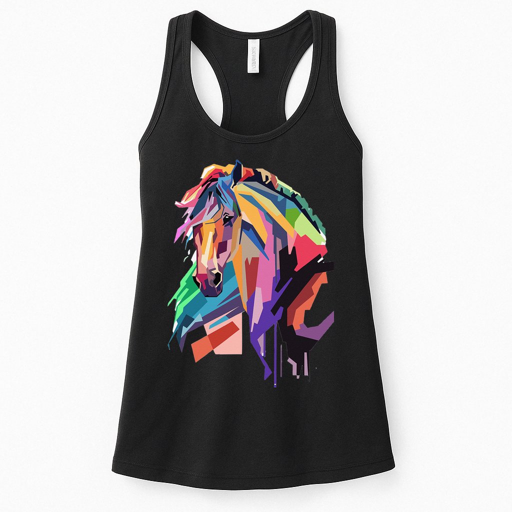 Awesome Horse Horseback Riding Equestrian Lovers Womens Tank Top