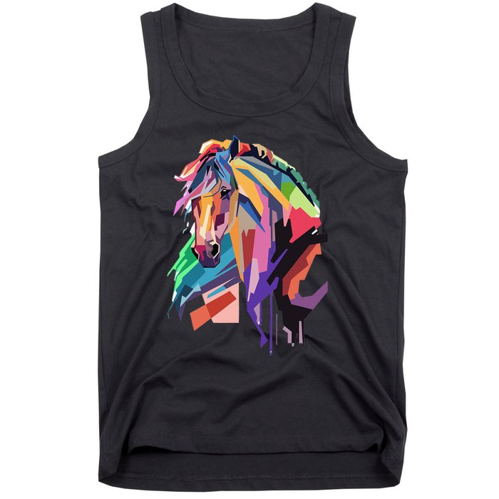 Awesome Horse Horseback Riding Equestrian Lovers Tank Top