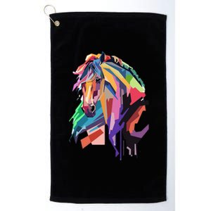 Awesome Horse Horseback Riding Equestrian Lovers Platinum Collection Golf Towel