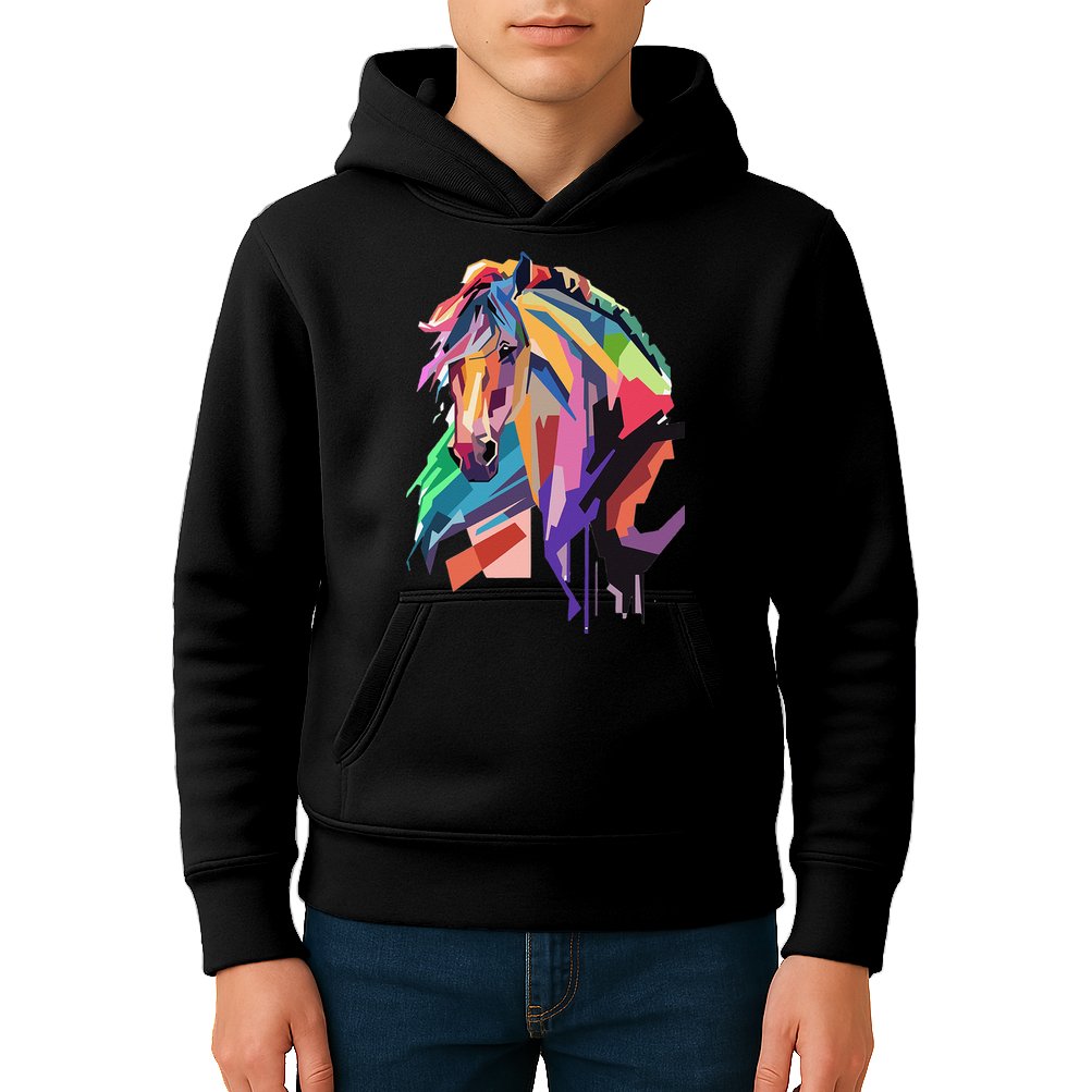 Awesome Horse Horseback Riding Equestrian Lovers Kids Hoodie