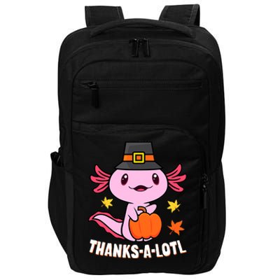 Axolotl Happy HalloThanksmas Funny Halloween Thanksgiving Impact Tech Backpack