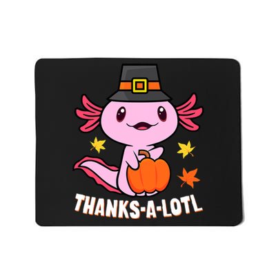 Axolotl Happy HalloThanksmas Funny Halloween Thanksgiving Mousepad