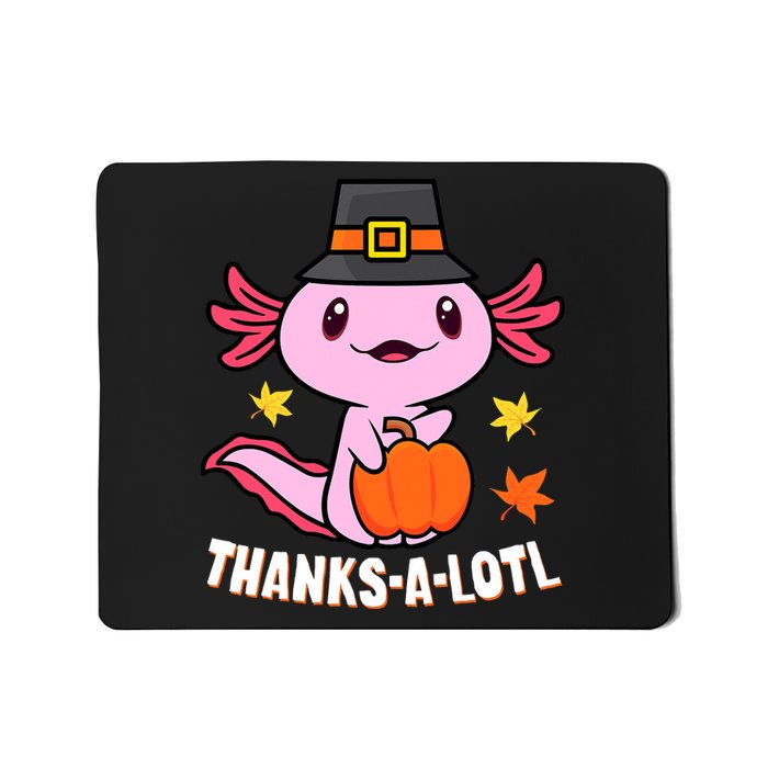 Axolotl Happy HalloThanksmas Funny Halloween Thanksgiving Mousepad