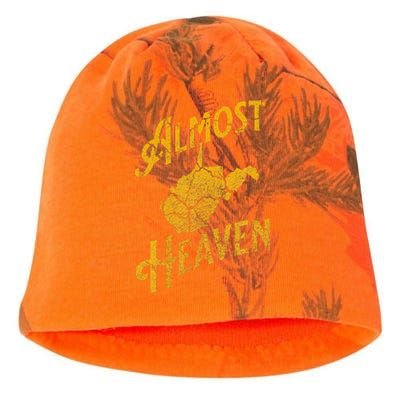 Almost Heaven Home West Virginia Map 304 Wv Kati - Camo Knit Beanie