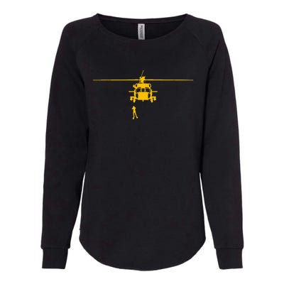 Awesome H60 Helicopter Search And Rescue Womens California Wash Sweatshirt