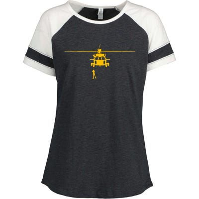 Awesome H60 Helicopter Search And Rescue Enza Ladies Jersey Colorblock Tee