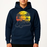Aloha Hawaii Hawaiian Island Palm Trees Beach Vacation Hoodie