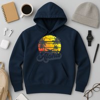 Aloha Hawaii Hawaiian Island Palm Trees Beach Vacation Hoodie