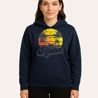 Aloha Hawaii Hawaiian Island Palm Trees Beach Vacation Hoodie