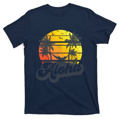 Aloha Hawaii Hawaiian Island Palm Trees Beach Vacation T-Shirt