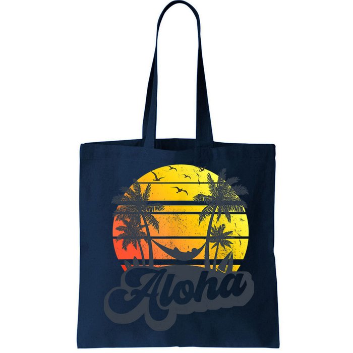 Aloha Hawaii Hawaiian Island Palm Trees Beach Vacation Bag