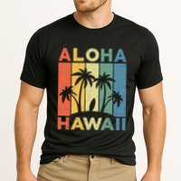 Aloha Hawaii Hawaiian Island Palm Beach Surfboard Surf Cooling Performance Crew T-Shirt