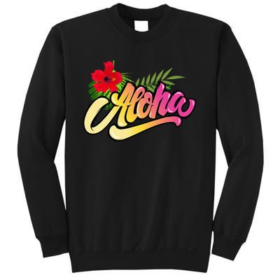 Aloha Hawaii Hawaiian Island Funny Beach Vacation Sweatshirt