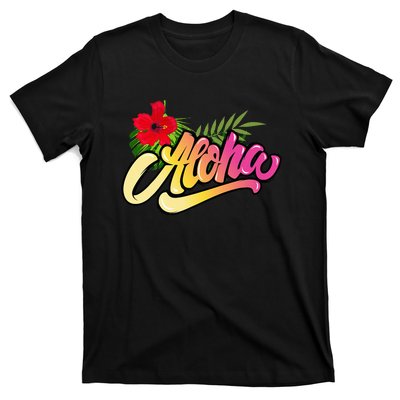 Aloha Hawaii Hawaiian Island Funny Beach Vacation T-Shirt