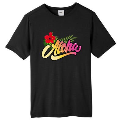 Aloha Hawaii Hawaiian Island Funny Beach Vacation Tall Fusion ChromaSoft Performance T-Shirt