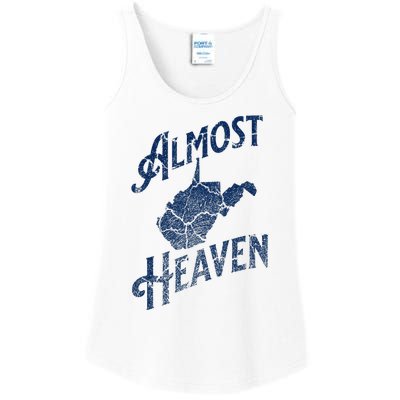 Almost Heaven Home West Virginia Map 304 Wv Ladies Essential Tank