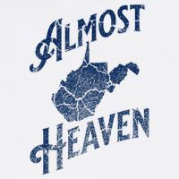 Almost Heaven Home West Virginia Map 304 Wv Womens T-Shirt