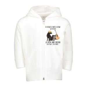 A House Is Not A Home Without A Dog And Guitar Or Two Toddler Zip Fleece Hoodie