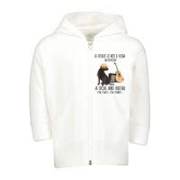 A House Is Not A Home Without A Dog And Guitar Or Two Toddler Zip Fleece Hoodie