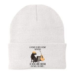 A House Is Not A Home Without A Dog And Guitar Or Two Knit Cap Winter Beanie