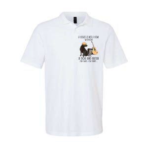 A House Is Not A Home Without A Dog And Guitar Or Two Softstyle Adult Sport Polo