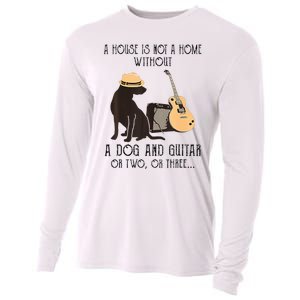 A House Is Not A Home Without A Dog And Guitar Or Two Cooling Performance Long Sleeve Crew