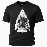 Arrowhead Hunter Indian Chief Relic Hunting Native American Cooling Performance Crew T-Shirt