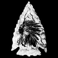 Arrowhead Hunter Indian Chief Relic Hunting Native American Cooling Performance Crew T-Shirt