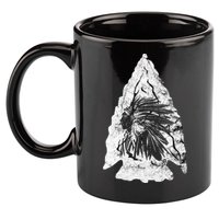 Arrowhead Hunter Indian Chief Relic Hunting Native American 11oz C Handle Ceramic Mug