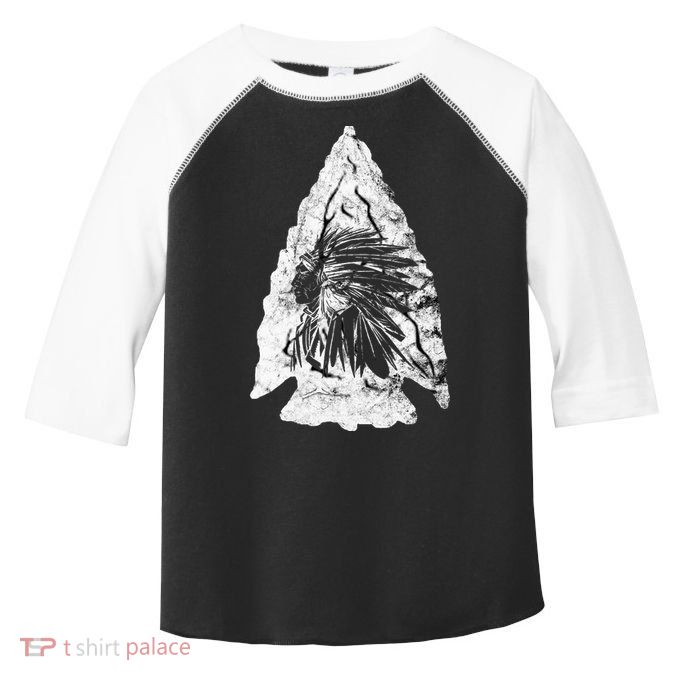 Arrowhead Hunter Indian Chief Relic Hunting Native American Toddler Fine Jersey T-Shirt