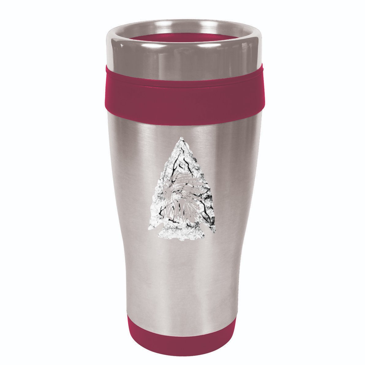 Arrowhead Hunter Indian Chief Relic Hunting Native American 16oz Travel Tumbler