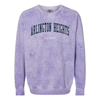 Arlington Heights Illinois Vintage Colorblast Crewneck Sweatshirt