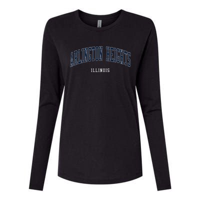 Arlington Heights Illinois Vintage Womens Cotton Relaxed Long Sleeve T-Shirt