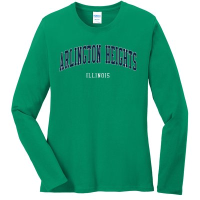 Arlington Heights Illinois Vintage Ladies Long Sleeve Shirt