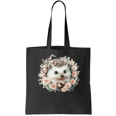 Adorable Hedgehog In Floral Frame Bag