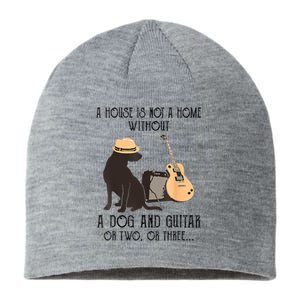 A House Is Not A Home Without A Dog And Guitar Or Two Sustainable Beanie