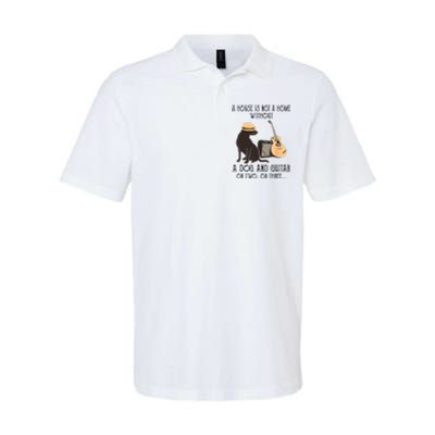 A House Is Not A Home Without A Dog And Guitar Or Two Softstyle Adult Sport Polo