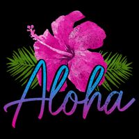 Aloha Hawaiian Islands Hawaii Surf Hibiscus Flower Surfer Cool Gift Doggie Tank