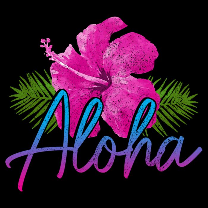 Aloha Hawaiian Islands Hawaii Surf Hibiscus Flower Surfer Cool Gift Doggie Tank