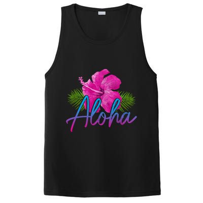 Aloha Hawaiian Islands Hawaii Surf Hibiscus Flower Surfer Cool Gift PosiCharge Competitor Tank