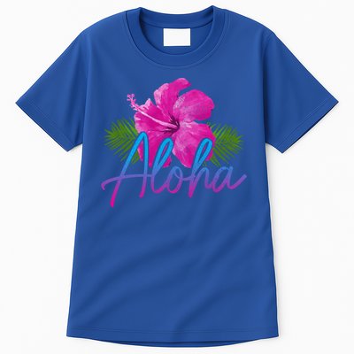 Aloha Hawaiian Islands Hawaii Surf Hibiscus Flower Surfer Cool Gift Tall T-Shirt