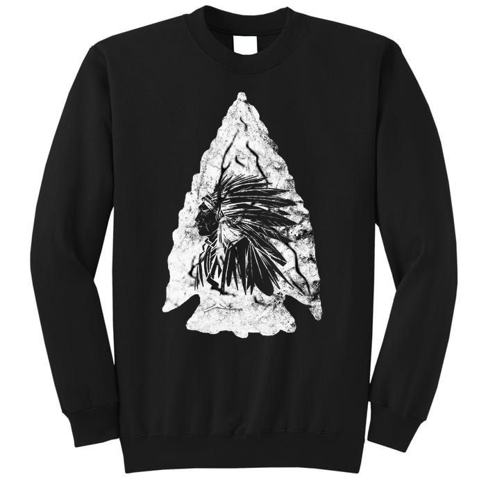 Arrowhead Hunter Indian Chief Relic Hunting Native American Sweatshirt