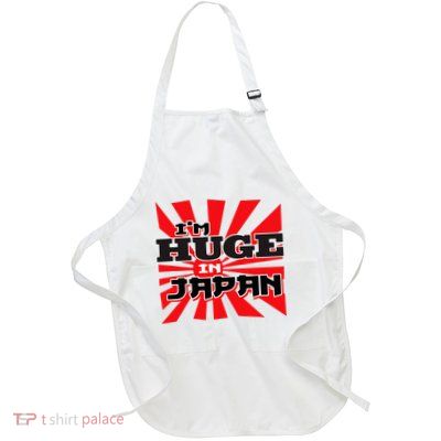 Asian Humor IM Huge In Japan Nerd Full-Length Apron With Pockets