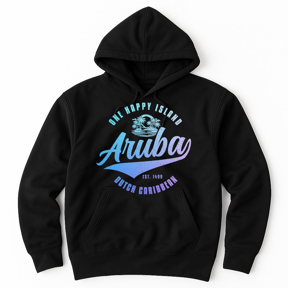 Aruba Happy Island Craibbean Souvenir Pride Vintage Hoodie